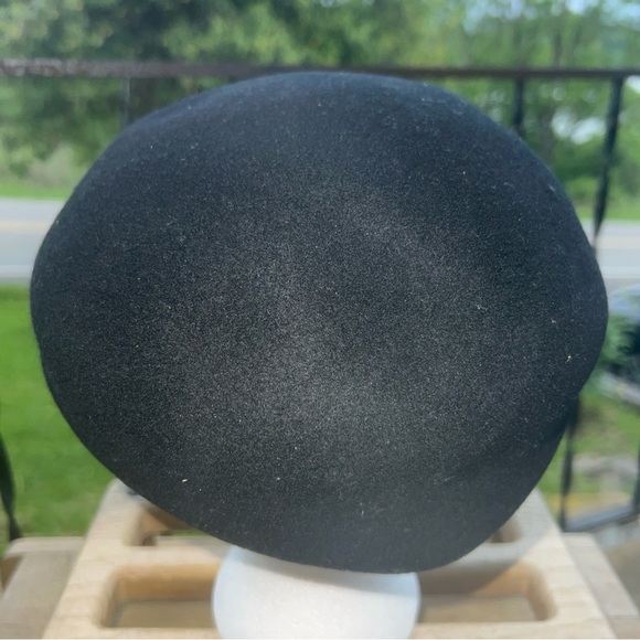 Royal Ascot Flat Cabbie Newsboy Black 100% Wool Hat Size Medium - Picture 3 of 6